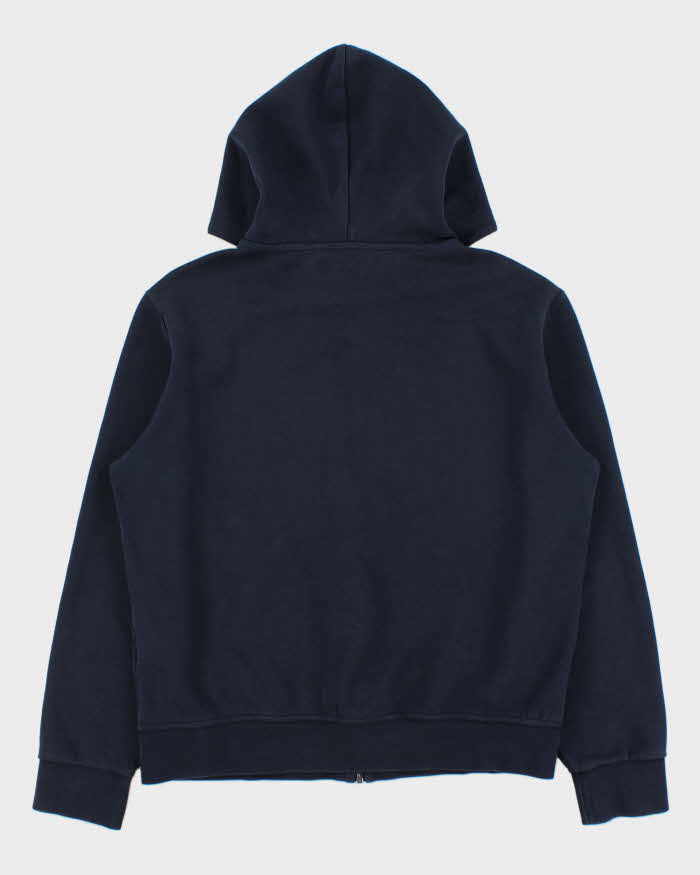 Vintage Polo Ralph Lauren Navy Heavyweight Zip-Up Hoodie - L