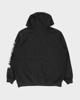 Vintage Carhartt Black Midweight Sleeve Logo Original Fit Pullover Hoodie - XL