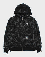 Aape By A Bathing Ape Heavyweight Camo APUNVS Zip-Up Hoodie - L