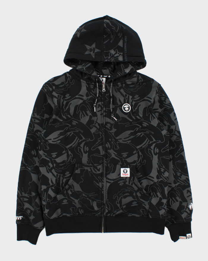 Aape By A Bathing Ape Heavyweight Camo APUNVS Zip-Up Hoodie - L