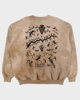 Vintage 1990s Dagoli Canada Heavyweight Tie-Dye Gecko Crewneck Sweatshirt - L