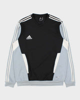 Vintage Adidas Climawarm Classic Tri Tone Embroidered V-Neck Sweatshirt - XL
