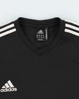 Vintage Adidas Climawarm Classic Tri Tone Embroidered V-Neck Sweatshirt - XL