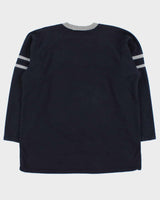 Vintage Y2K 00s Nautica Jeans Co. Fleece Lined Embroidered V-Neck Sweatshirt - L