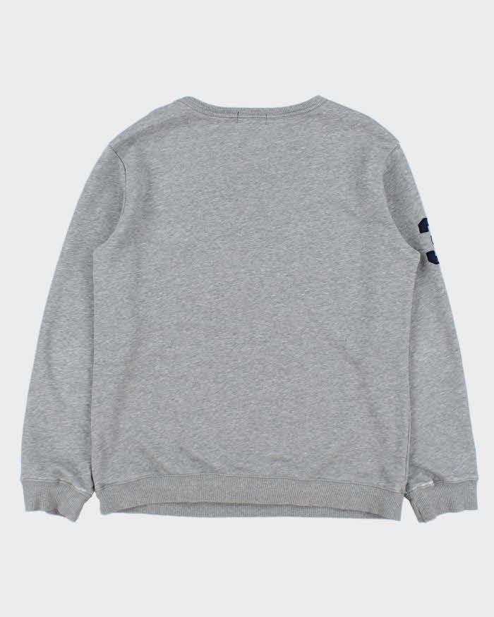 Vintage Polo Ralph Lauren Marl Grey Midweight Big Pony Crewneck Sweatshirt - XXL
