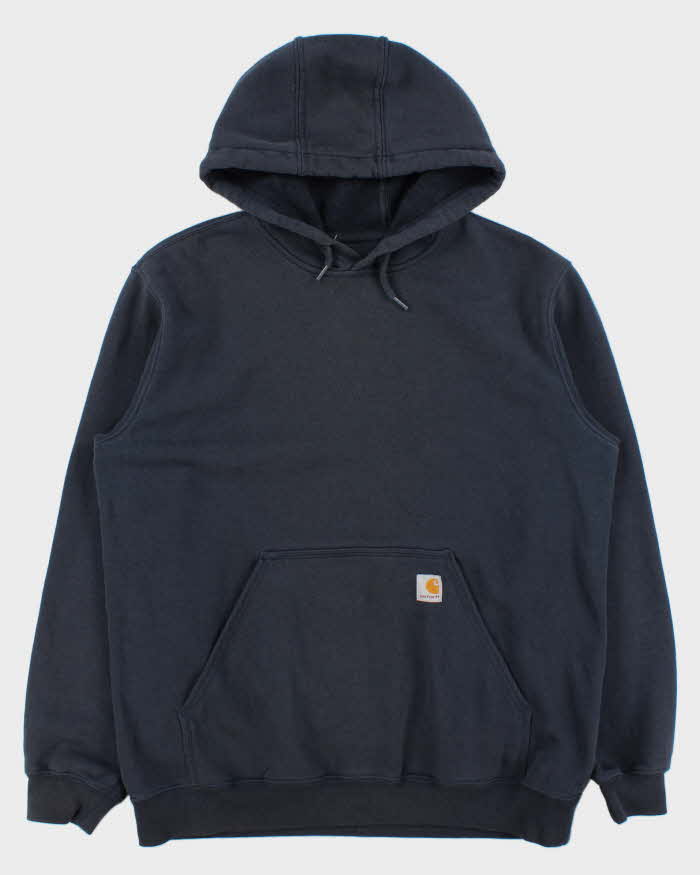Vintage Carhartt Navy Midweight Original Fit Pullover Hoodie - L