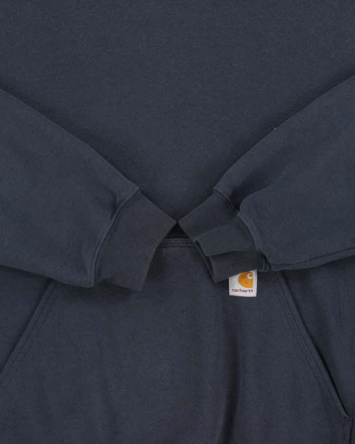 Vintage Carhartt Navy Midweight Original Fit Pullover Hoodie - L