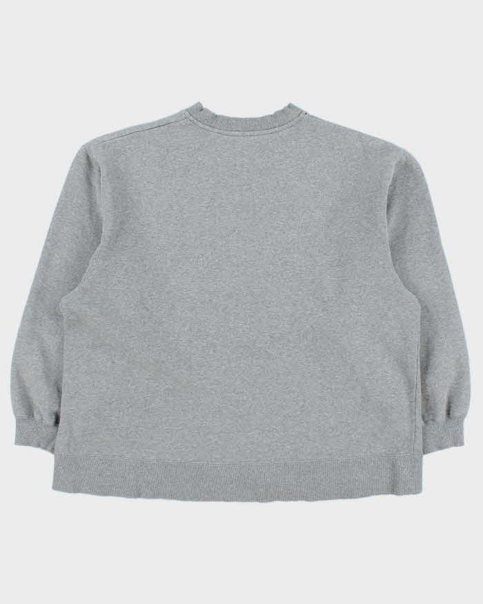 Vintage 1990s Adidas Marl Grey Heavyweight Boxy Crewneck Sweatshirt - M