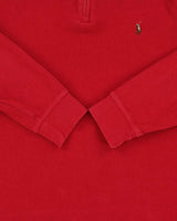 Vintage Y2K 00s Polo Ralph Lauren Midweight Estate Rib Quarter-Zip Sweatshirt - M