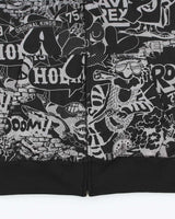 Vintage Y2K 00s Avirex Heavyweight Comic Strip Sleeveless Full-Zip Hoodie - XL