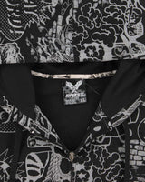 Vintage Y2K 00s Avirex Heavyweight Comic Strip Sleeveless Full-Zip Hoodie - XL