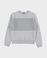 A.P.C Marl Grey Block Patch Heavyweight Crewneck Sweatshirt - XS