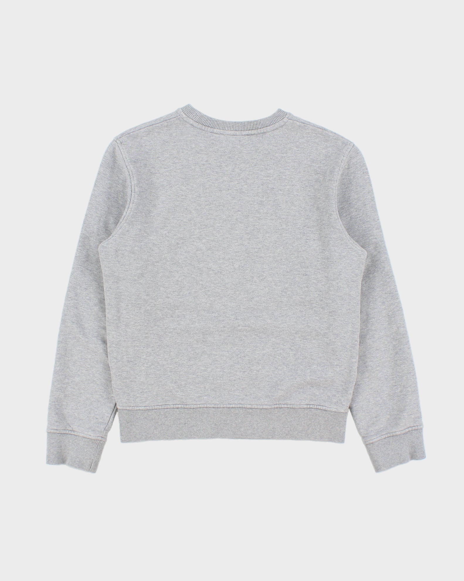 A.P.C Marl Grey Block Patch Heavyweight Crewneck Sweatshirt - XS
