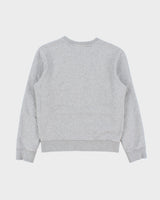 A.P.C Marl Grey Block Patch Heavyweight Crewneck Sweatshirt - XS
