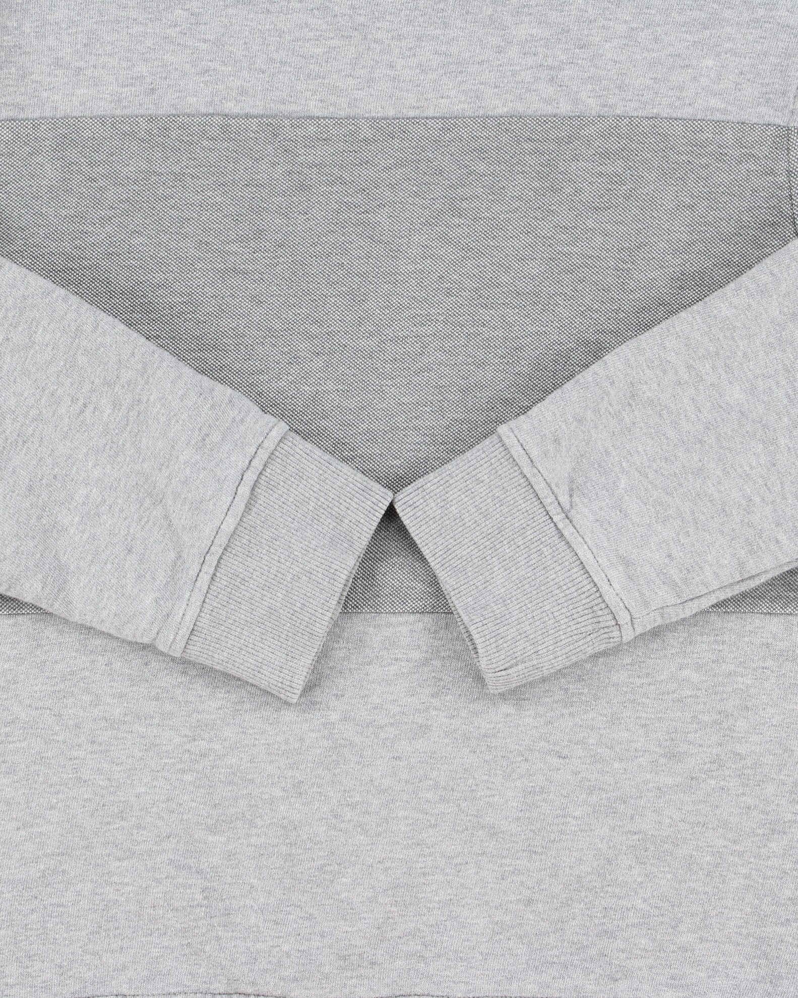 A.P.C Marl Grey Block Patch Heavyweight Crewneck Sweatshirt - XS