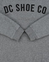 Vintage DC Shoe Co. Marl Grey Stitch Spell Out Crewneck Sweatshirt - L