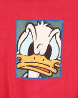 Vintage 1990s Disney Heavyweight Donald Duck Made In USA Crewneck Sweatshirt - XXL
