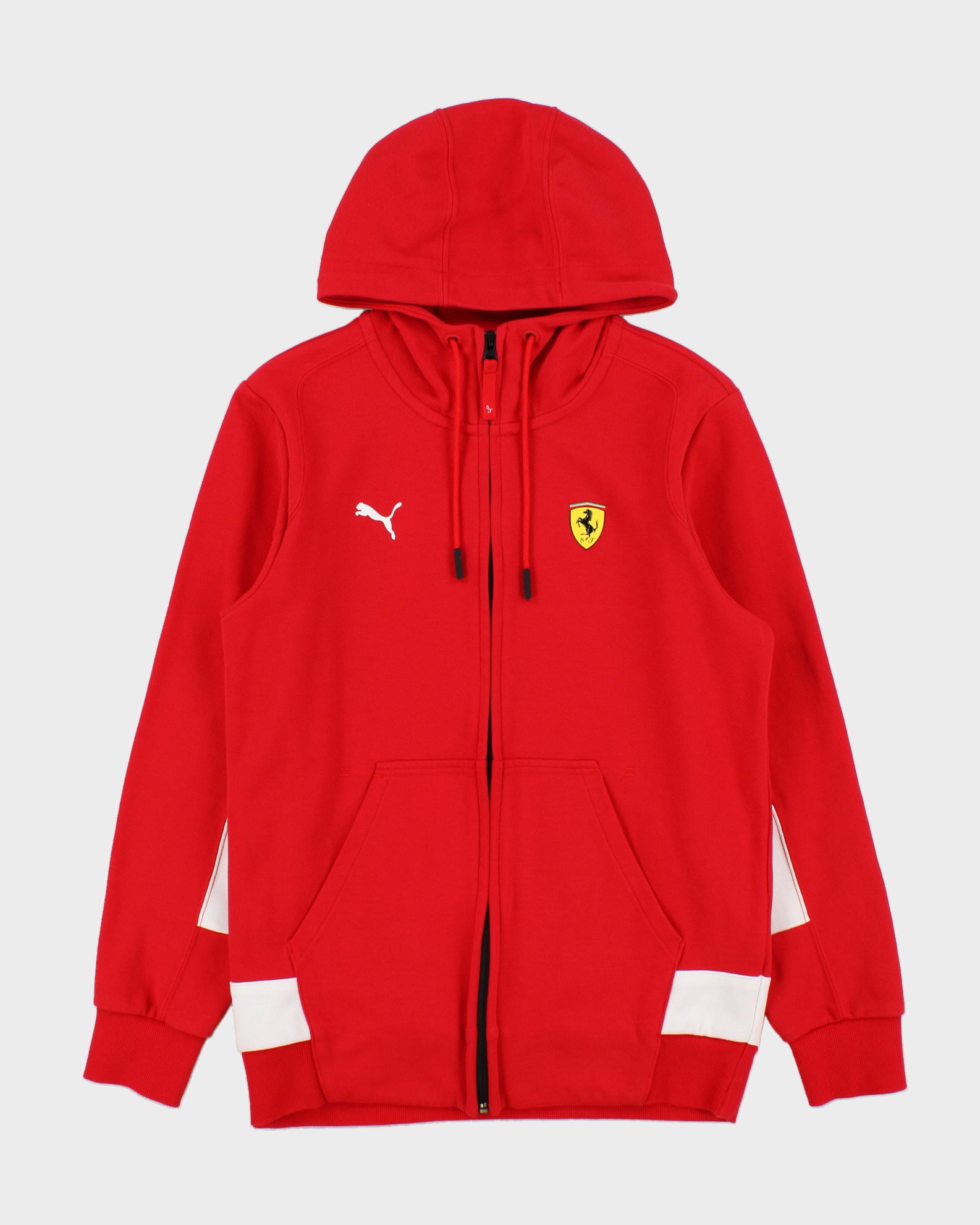 Puma Scuderia Ferrari Heavyweight Rib Full Zip Racing Hoodie - S
