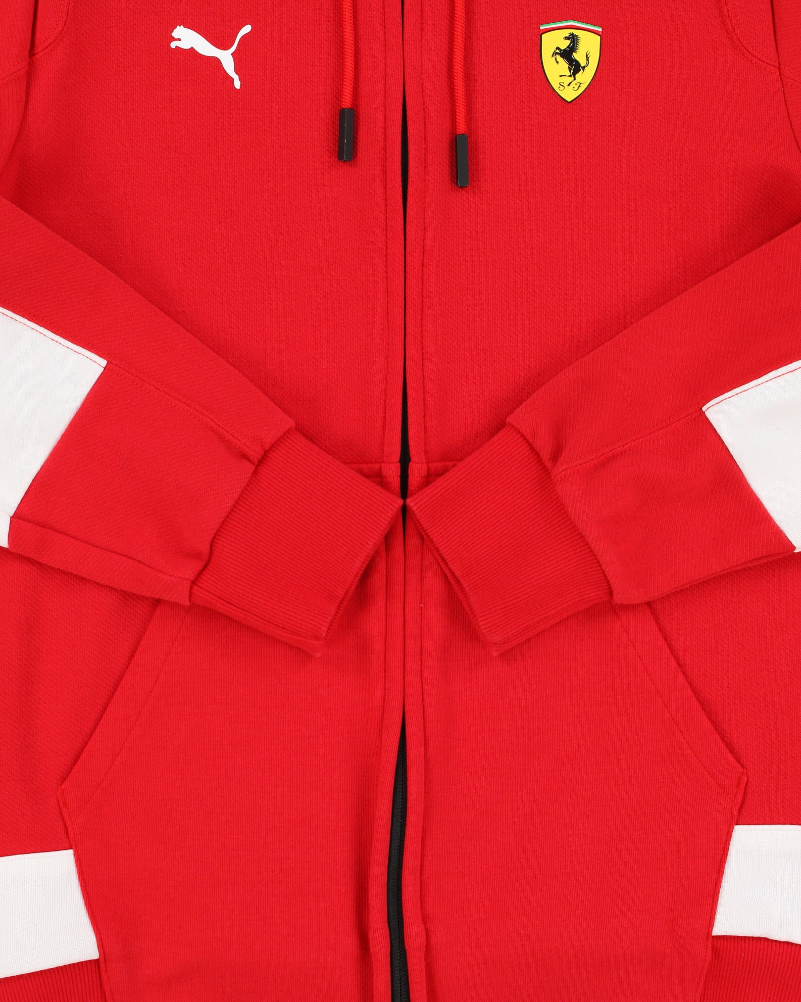 Puma Scuderia Ferrari Heavyweight Rib Full Zip Racing Hoodie - S
