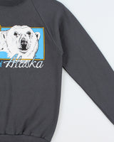 Vintage 1988 Jerzees By Russell Skagway Alaska Made In USA Crewneck Sweatshirt - M
