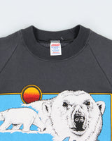 Vintage 1988 Jerzees By Russell Skagway Alaska Made In USA Crewneck Sweatshirt - M