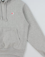 Vintage Champion Grey Marl Heavyweight Reverse Weave Pullover Hoodie - S