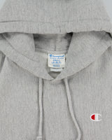 Vintage Champion Grey Marl Heavyweight Reverse Weave Pullover Hoodie - S