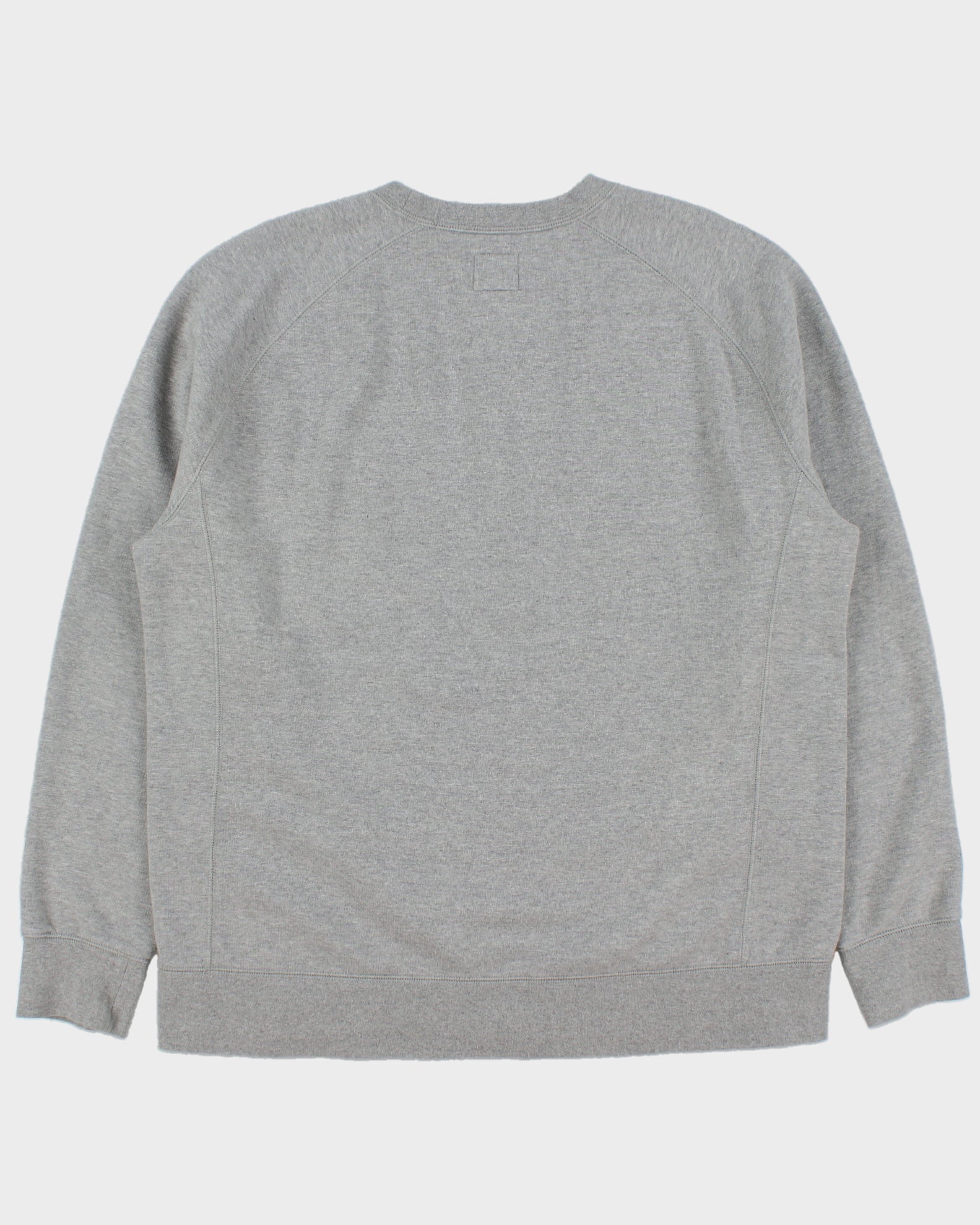 Vintage Champion Grey Marl Embroidered Spell Out Crewneck Sweatshirt - XL