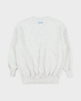 Nike Grey Marl Centre Swoosh Spell Out Unisex Crewneck Sweatshirt - XS