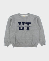 Vintage 1970s Russell Athletic Gold Tag Grey Marl University Of Toronto Made In USA Crewneck Sweatshirt - M