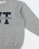 Vintage 1970s Russell Athletic Gold Tag Grey Marl University Of Toronto Made In USA Crewneck Sweatshirt - M