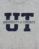 Vintage 1970s Russell Athletic Gold Tag Grey Marl University Of Toronto Made In USA Crewneck Sweatshirt - M