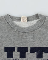 Vintage 1970s Russell Athletic Gold Tag Grey Marl University Of Toronto Made In USA Crewneck Sweatshirt - M