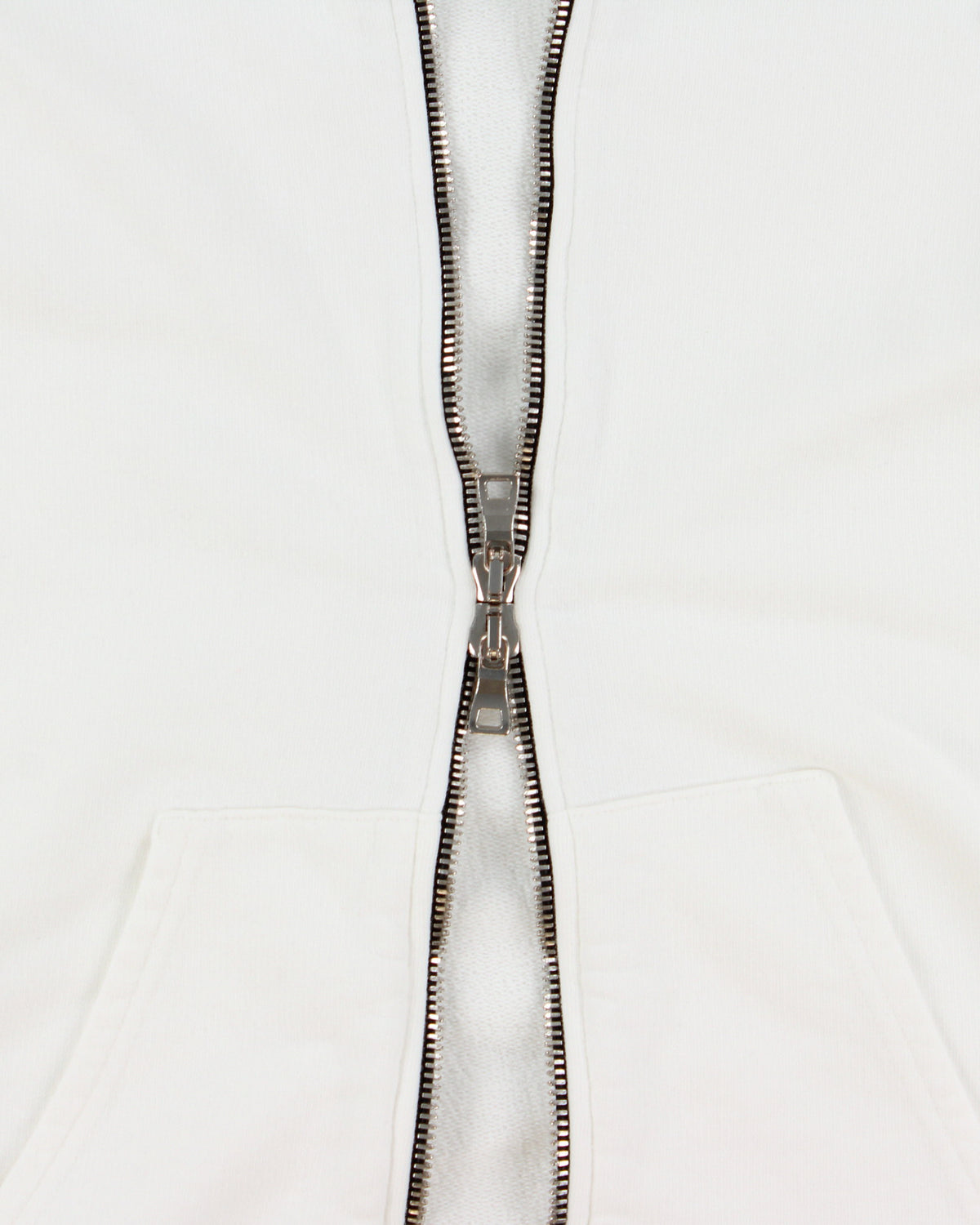 Balmain White Heavyweight Side Zipper Full-Zip Hoodie - S