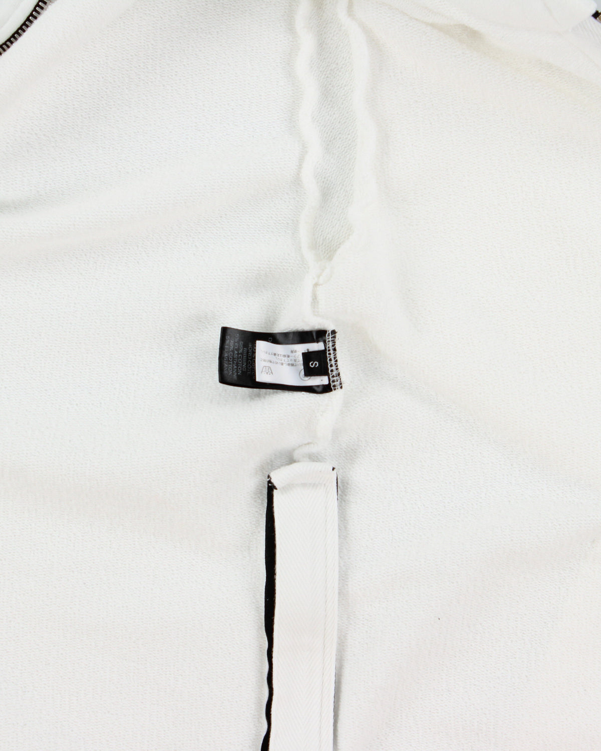 Balmain White Heavyweight Side Zipper Full-Zip Hoodie - S