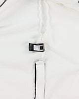 Balmain White Heavyweight Side Zipper Full-Zip Hoodie - S