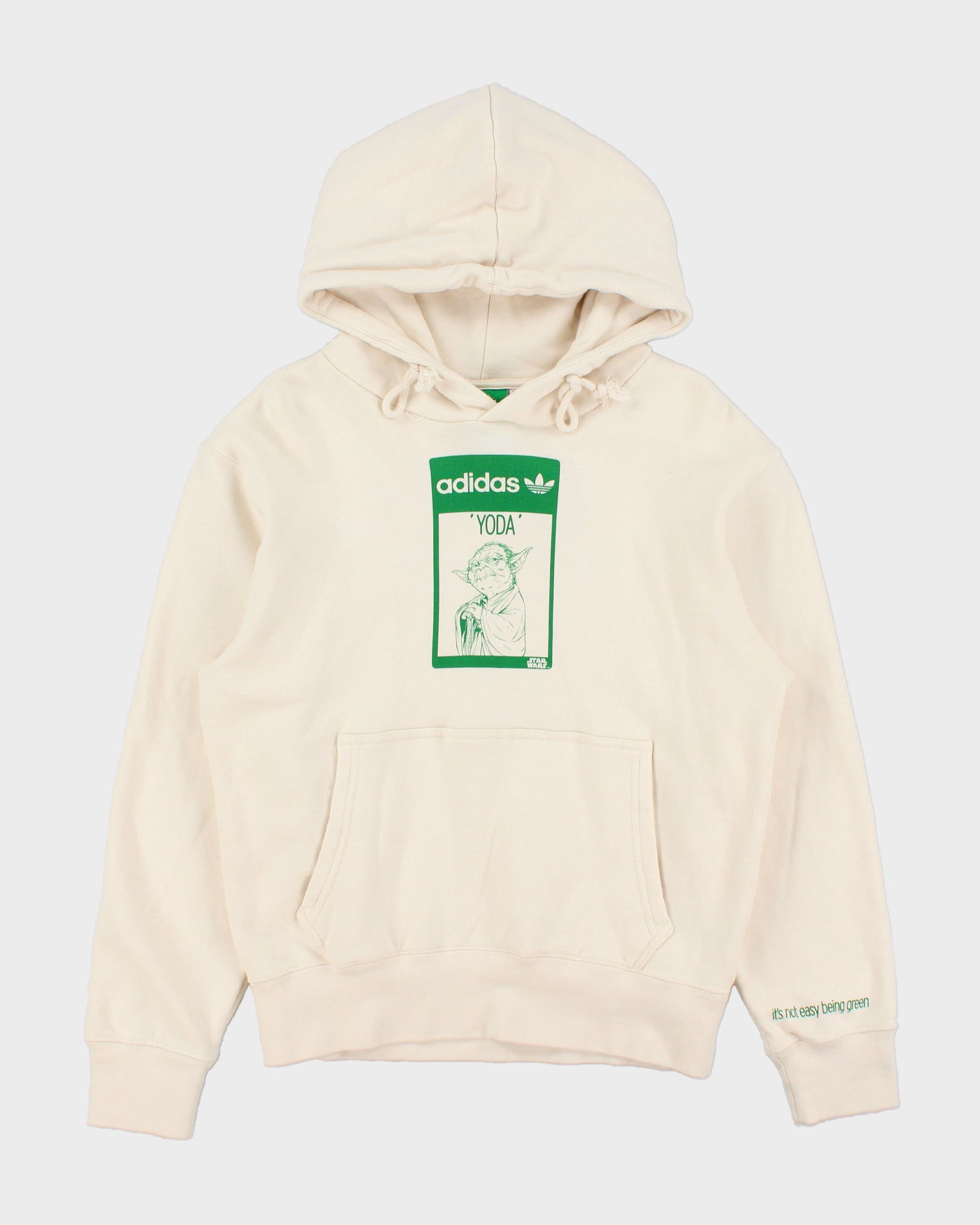 Adidas Originals x Star Wars Cream Yoda Pullover Hoodie - XS