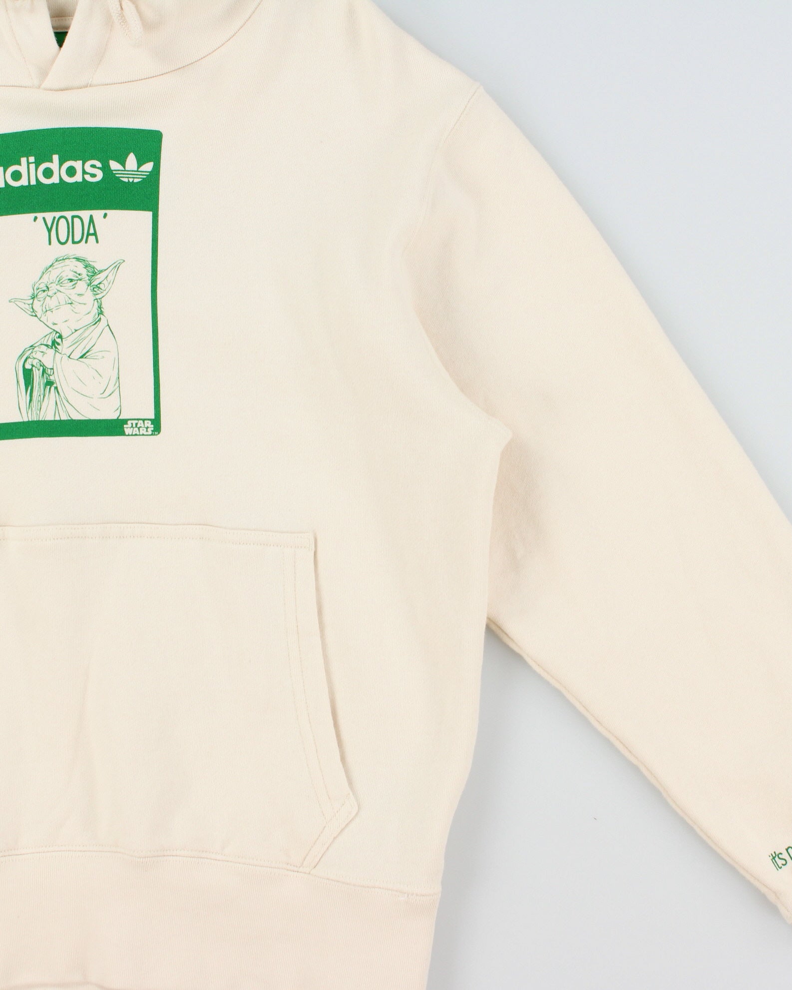 Adidas Originals x Star Wars Cream Yoda Pullover Hoodie - XS