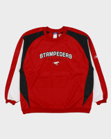 Vintage 2004 Y2K Reebok Calgary Stampeders Embroidered CFL Satin Crewneck Sweatshirt - XL