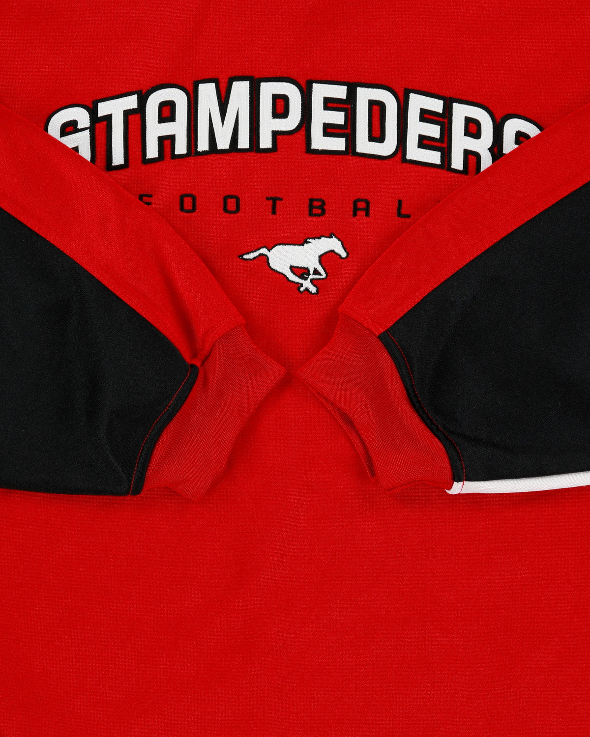 Vintage 2004 Y2K Reebok Calgary Stampeders Embroidered CFL Satin Crewneck Sweatshirt - XL