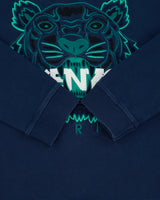 Kenzo Navy Embroidered Classic Tiger Crewneck Sweatshirt - L