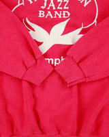 Vintage 1986 Hot Cotton Jazz Band Hot Pink Hanes Made In USA Crewneck Sweatshirt - XL