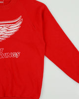 Vintage 1982 Detroit Red Wings Distressed Made In USA NHL Ice Hockey Crewneck Sweatshirt - L