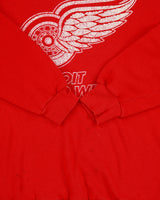 Vintage 1982 Detroit Red Wings Distressed Made In USA NHL Ice Hockey Crewneck Sweatshirt - L