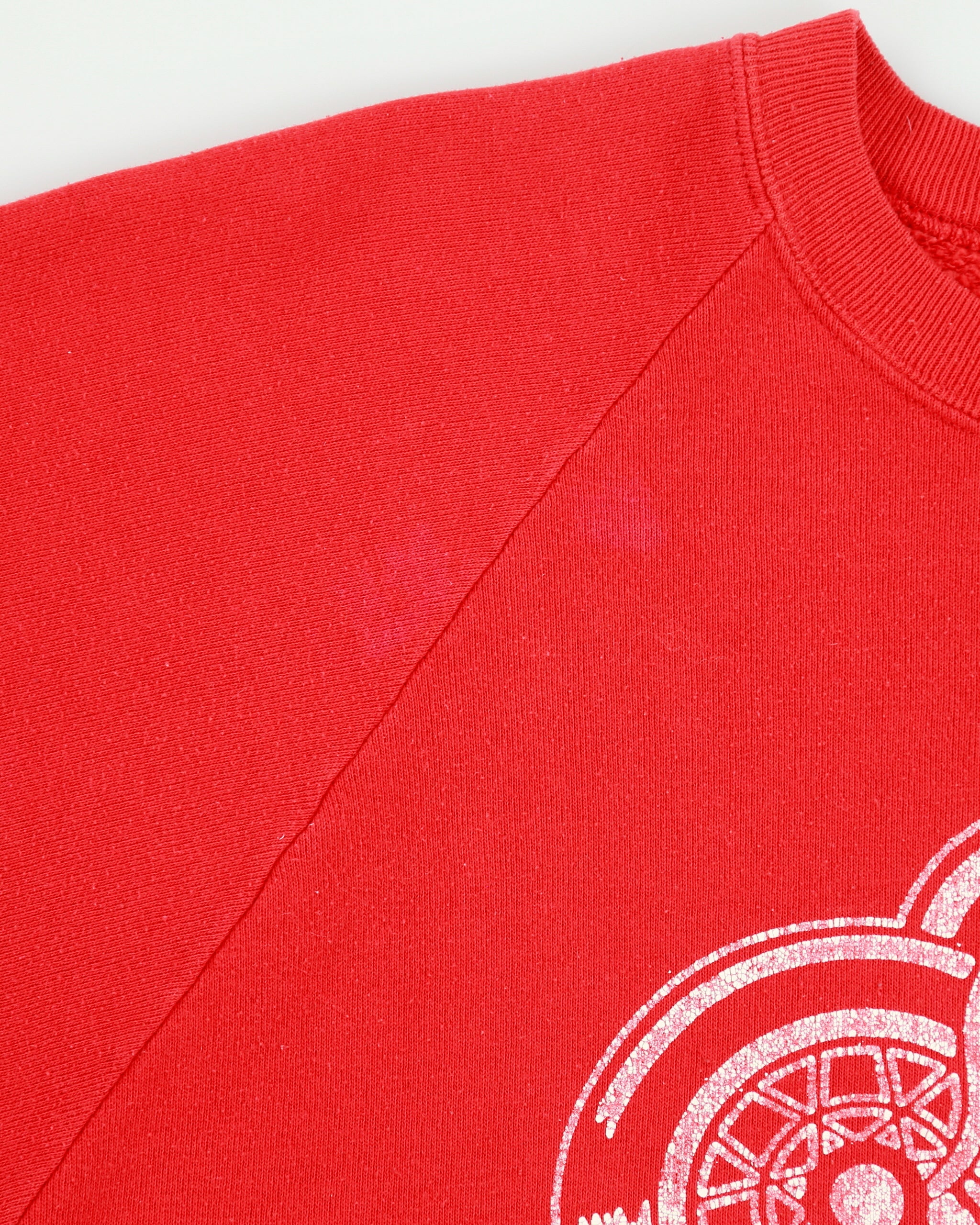 Vintage 1982 Detroit Red Wings Distressed Made In USA NHL Ice Hockey Crewneck Sweatshirt - L