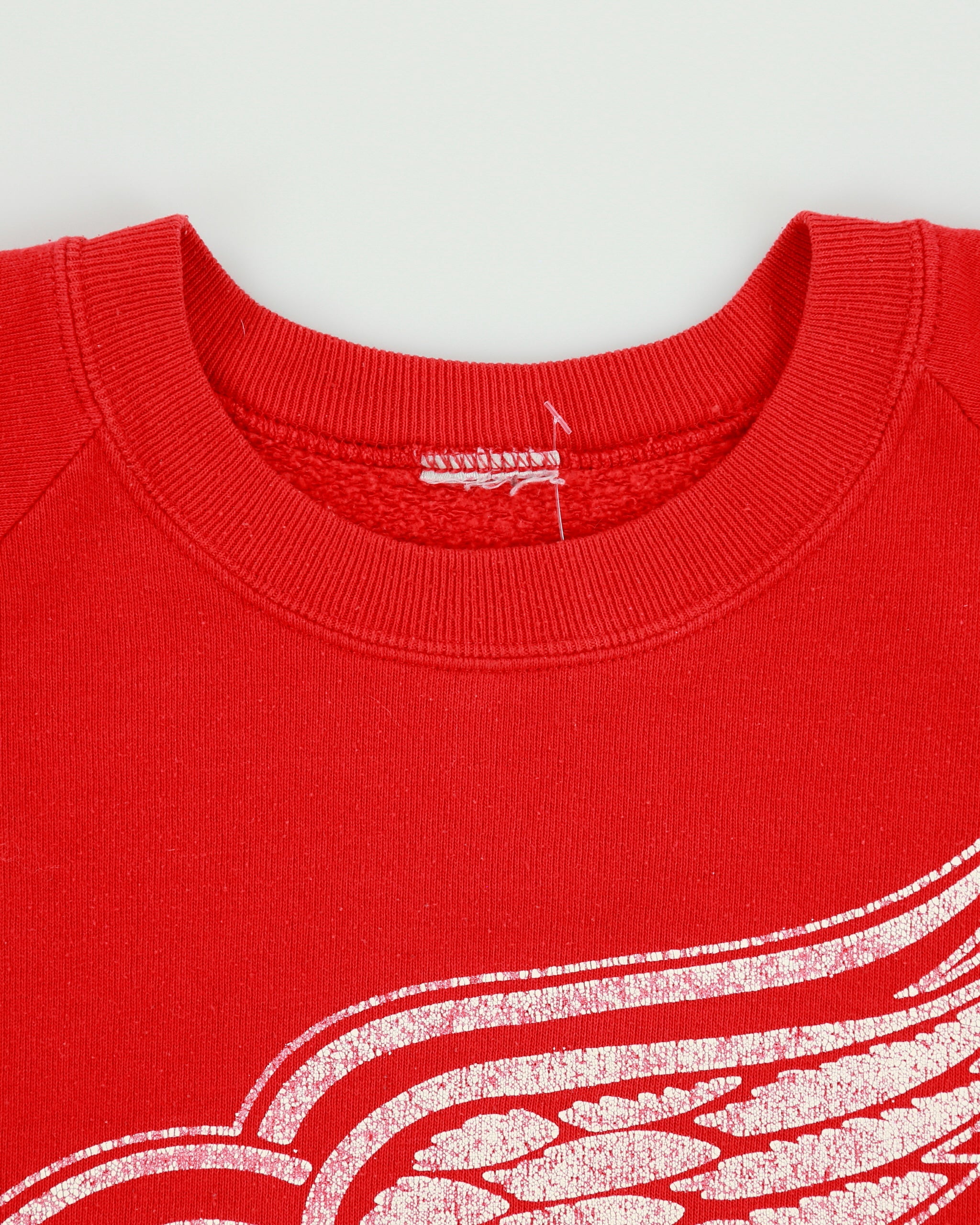 Vintage 1982 Detroit Red Wings Distressed Made In USA NHL Ice Hockey Crewneck Sweatshirt - L