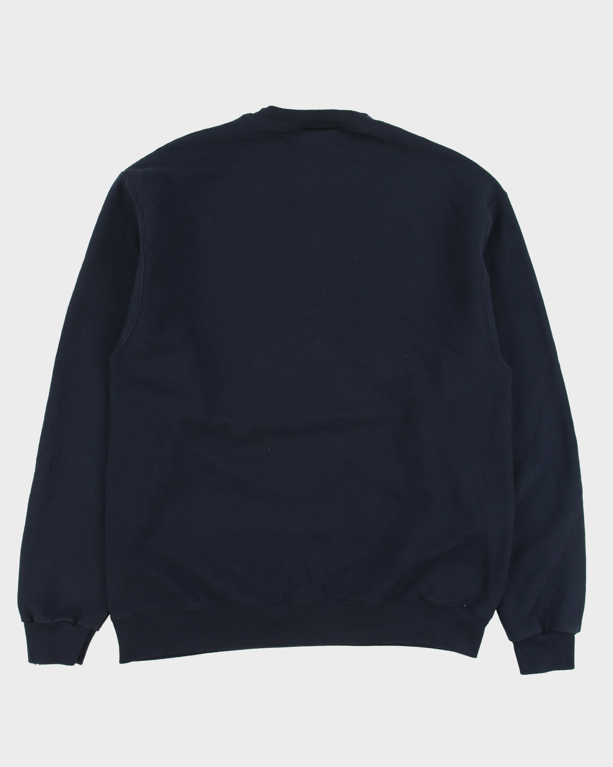 Vintage Champion Ath. Navy Georgetown University Varsity Crewneck Sweatshirt - L