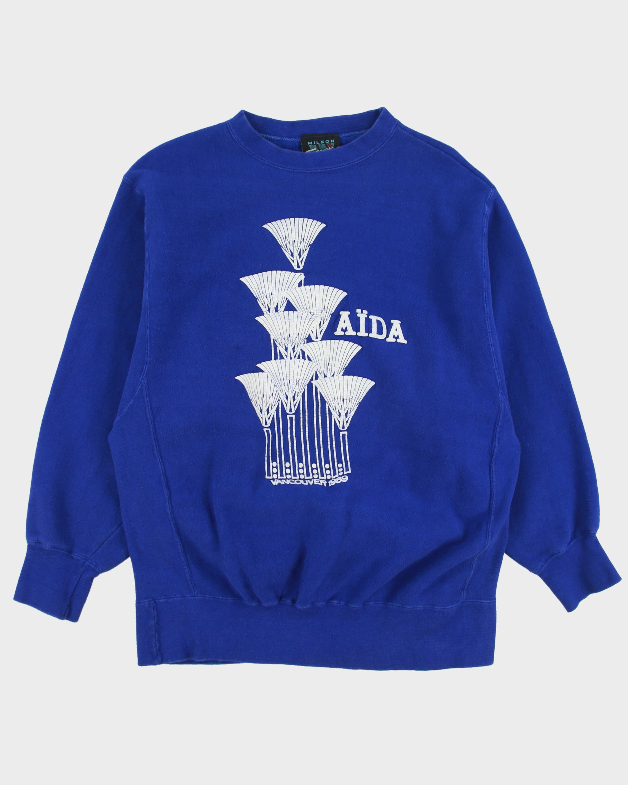 Vintage 1989 Wilson Sport Aida Vancouver Opera BC Place Stadium Heavyweight Crewneck Sweatshirt - L