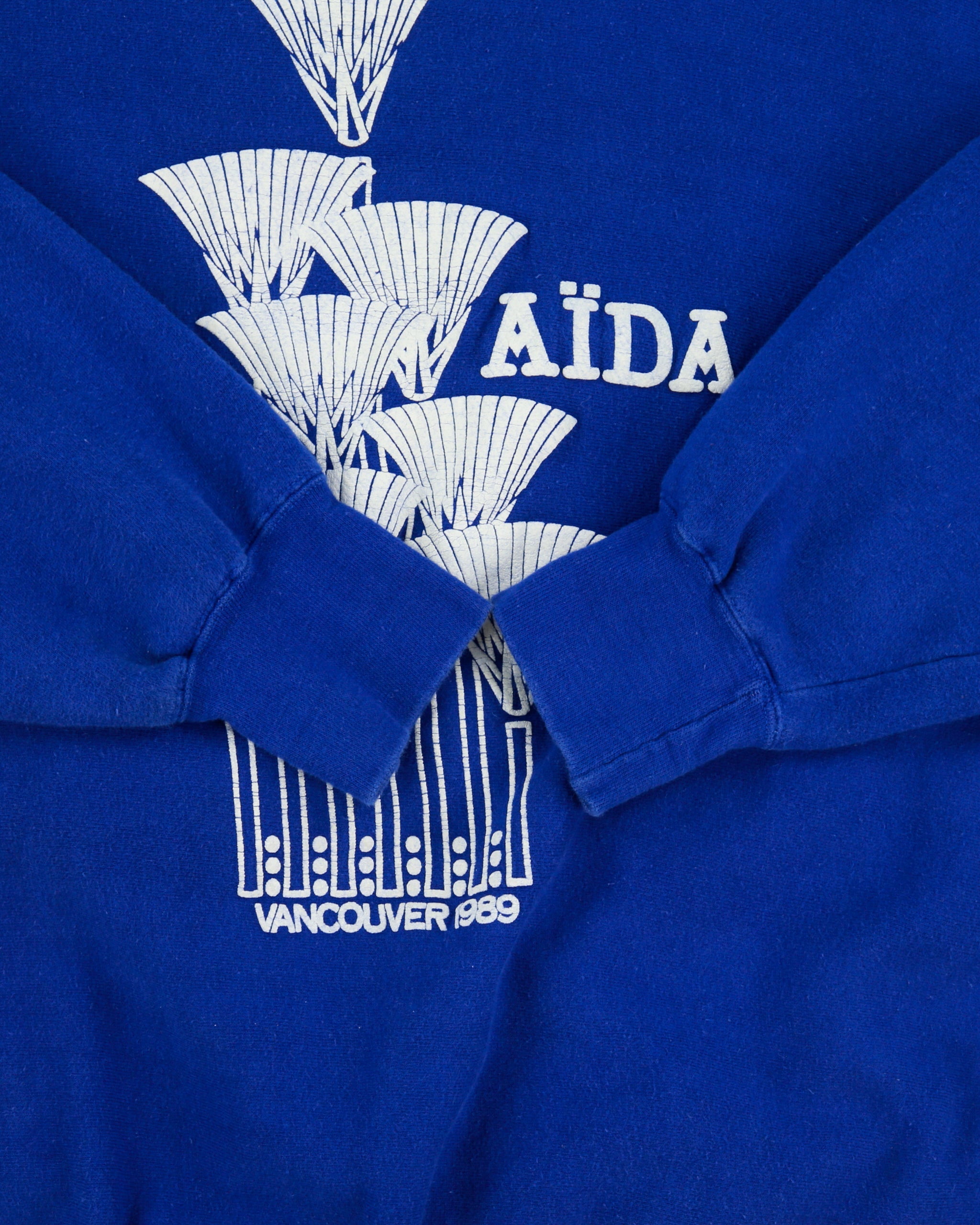 Vintage 1989 Wilson Sport Aida Vancouver Opera BC Place Stadium Heavyweight Crewneck Sweatshirt - L