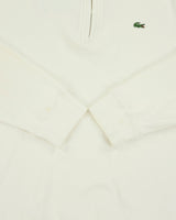 Vintage Y2K 00s Lacoste Classic Croc Pique Funnel Neck Quarter-Zip Sweatshirt - XL